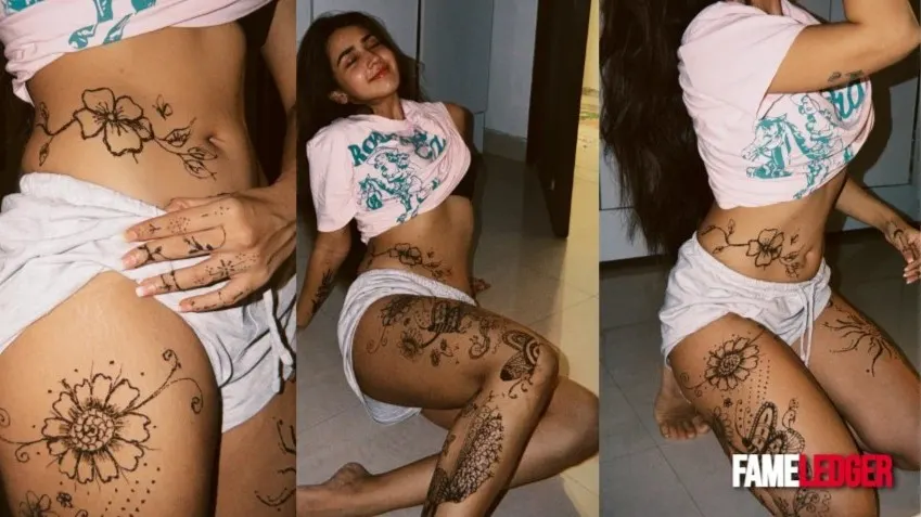 Roshni Walia's Daring Mehendi Masterpiece Stuns the Internet!