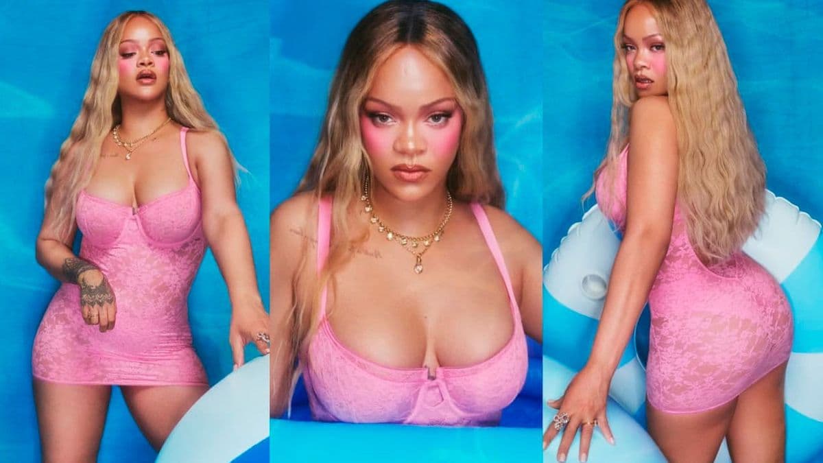 Rihanna Turns Poolside Into Pink Lace Paradise – Summer Hype Ignites!